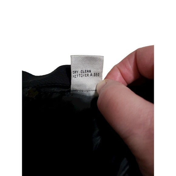 Talbots Black Stretch Wool Front Slit Straight Skirt - Size 10 - Picture 9 of 9